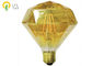 bulbos decorativos do diodo emissor de luz do diamante liso de 4W 2200K com vidro dourado D64*148mm
