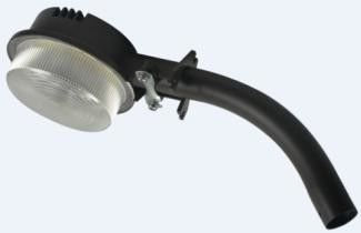 Iluminação exterior LED de alumínio estendido instalada com sensor de microondas e célula fotovoltaica